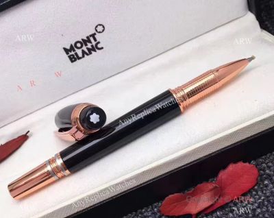 Replica Montblanc Pen Starwalker Black&Rose Gold Rollerball